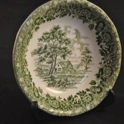 Schaaltje, groen porselein (Grindley & Co Staffordshire)