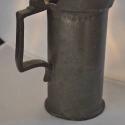 Tinnen maatbeker 10 x 4,5 (los handvat)