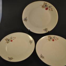 3 ontbijtbordjes (Pruszkow)