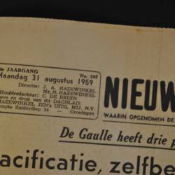 1 ex.  Nieuwsblad v.h. Noorden 31 aug 1959