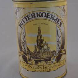 Blik Bitterkoekjes van De Winter, Alkmaar