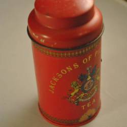 Theeblikje Jacksons of Piccadilly Tea, rood
