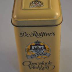 Blikje  De Ruyter's chocolade vlokken