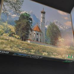 Puzzel St. Coloman kerk, Schwangau, 1000 stukjes