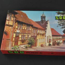 Puzzel (White Horse, 500 stukjes), "vakwerkhuizen"