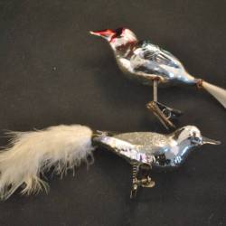 2 vogeltjes voor in de kerstboom