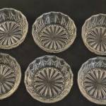 6 glazen schaaltjes, 10,5 cm