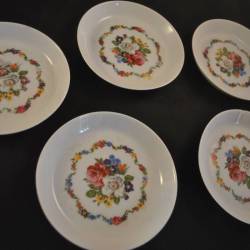 5 schoteltjes (Bareutner Waldsassen Bavaria) 11 cm