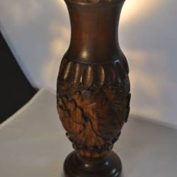 Bloemenvaas, hout, 29,5 cm