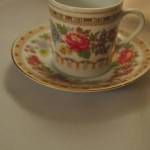 Kop en schotel, rozendecor, made in China