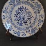 1 blauw bordje ,19,5 cm