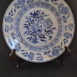 1 blauw bordje ,19,5 cm