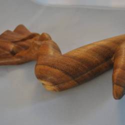Houten beeldje (vrouwenfiguur) 29 cm
