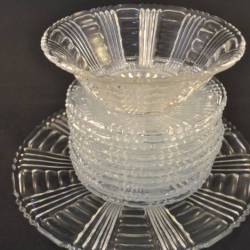hapjes schalen, glas, 13 delig