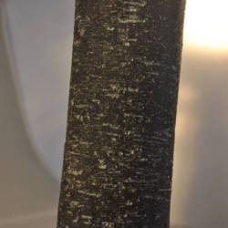 Vaas (keramiek, Westraven Utrecht) grijs, 21 cm, diam. 8,5 cm