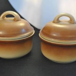 2 potjes met deksel, made in GDR