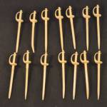 14 coctailprikkers, 8 cm