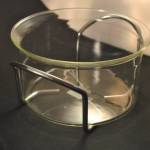 Bodum schaal op metalen frame, 9 x 16,5 cm
