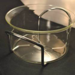 Bodum schaal op metalen frame, 9 x 16,5 cm