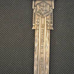 Briefopener "Tot zoover" (Gero, verzilverd)