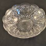 glazen kom, geschulpt, 18,5 cm