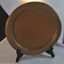 Koperen bordje 22,5 cm