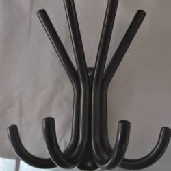 Kapstok, zwart metaal, 8 "haken"