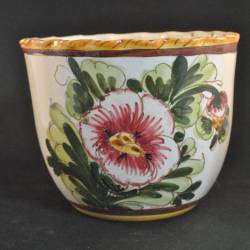 Bloempot, aardewerk, bloemendecor