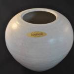 Bolle vaas, keramiek, 16 cm (handwerk, Hydromiek Losser Holland)