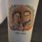 Beker 25-jarig huwelijk Juliana & Bernhard, Royal Sphinx P. Regout