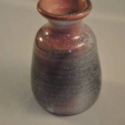 Vaasje, grijs/roodbruine tinten, Wiebo Lublink Terschelling, 8,5 cm