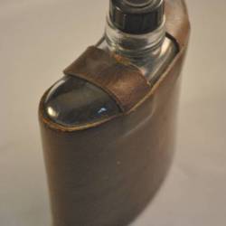 Drankflacon (flesje in leren etui)