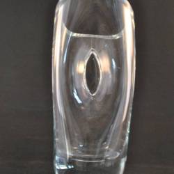 Vaas, glas (Krosno Poland) 25 cm