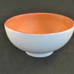 Kommetje, wit, van binnen rood, 16 cm (ADCO 603)