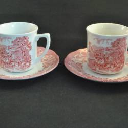 2 kop en schotels (Stratford Stage, J&G Meakin England)