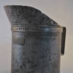 Tinnen maatbeker 2 liter, 18,5 cm