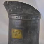 Tinnen maatbeker 1 liter, 15 cm, (1904)