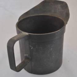 Tinnen maatbeker, 1 L, 1886