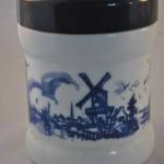 Sigarenpot Willem II (opaline, 15,5 cm) Vintage