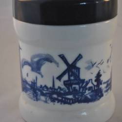 Sigarenpot Willem II (opaline, 15,5 cm) Vintage